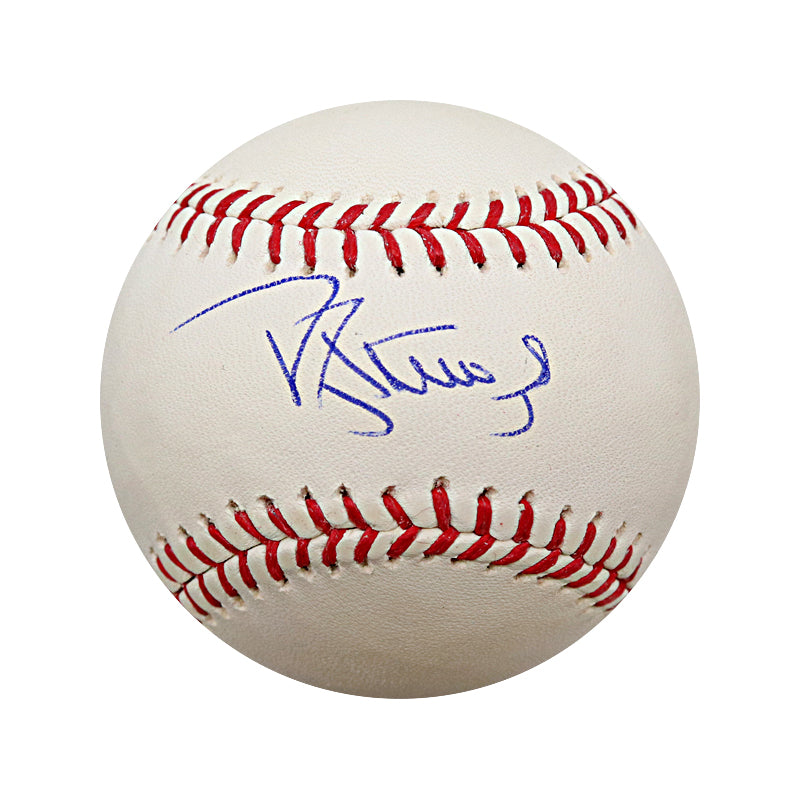 Darryl Strawberry New York Mets Autographed Signed Bud Selig ROMLB Baseball (CX Auth)