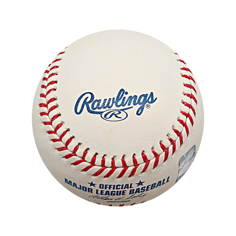 Darryl Strawberry New York Mets Autographed Signed Bud Selig ROMLB Baseball (CX Auth)