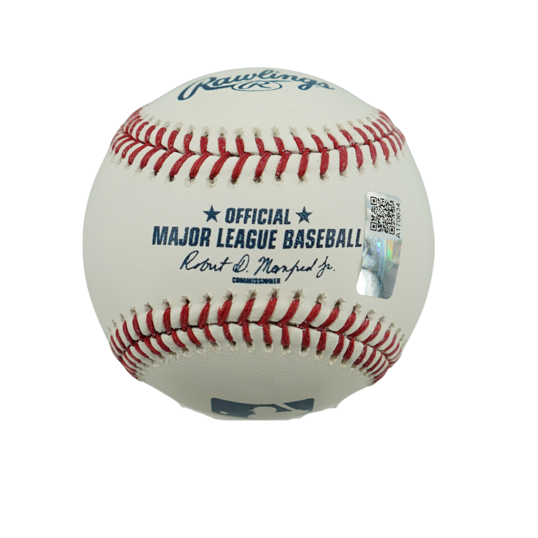 Darryl Strawberry New York Mets Autographed Inscribed 86 WS Champs OMLB Baseball CX Auth