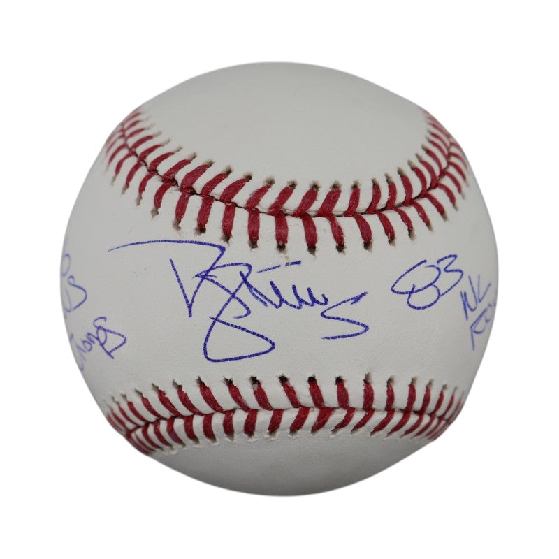 Darryl Strawberry New York Mets Autographed Inscribed 86 WS Champs, 83 NL ROY MLB Baseball CX Auth