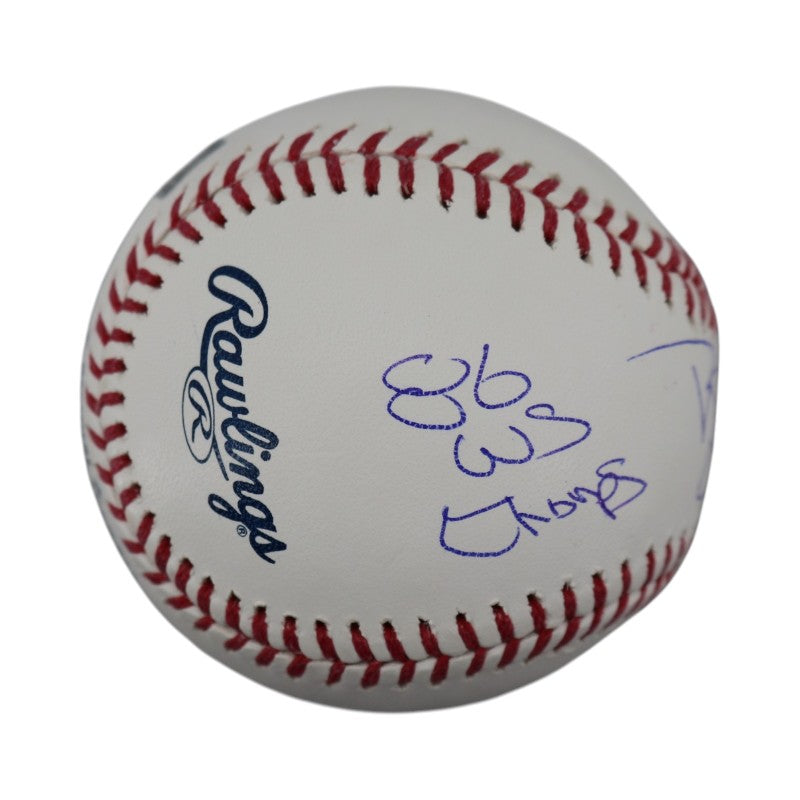 Darryl Strawberry New York Mets Autographed Inscribed 86 WS Champs, 83 NL ROY MLB Baseball CX Auth