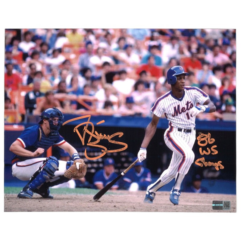 Darryl Strawberry New York Mets Autographed Inscribed 86 WS Champs 8x10 Photograph CX Auth