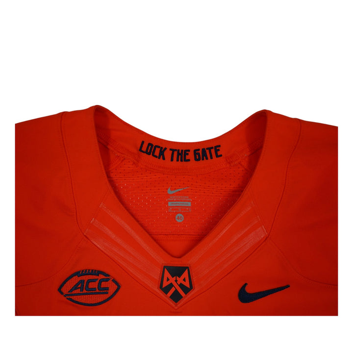 Syracuse University Game Issued #8 Home Orange Football Jersey Syracuse LOA