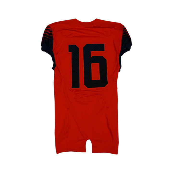 Syracuse University Game Issued #16 Home Orange Football Jersey Syracuse LOA