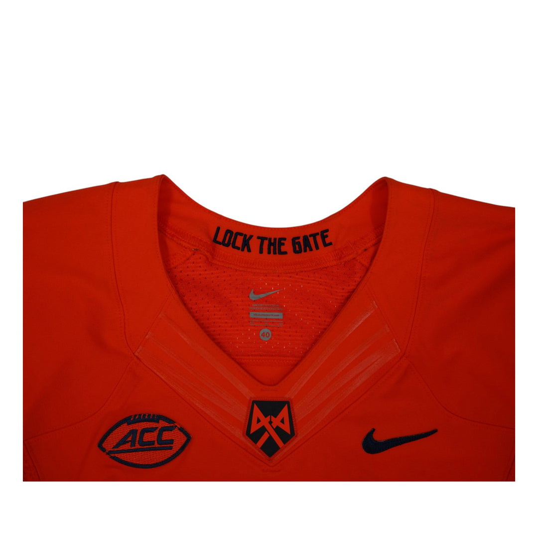 Syracuse University Game Issued #21 Home Orange Football Jersey Syracuse LOA
