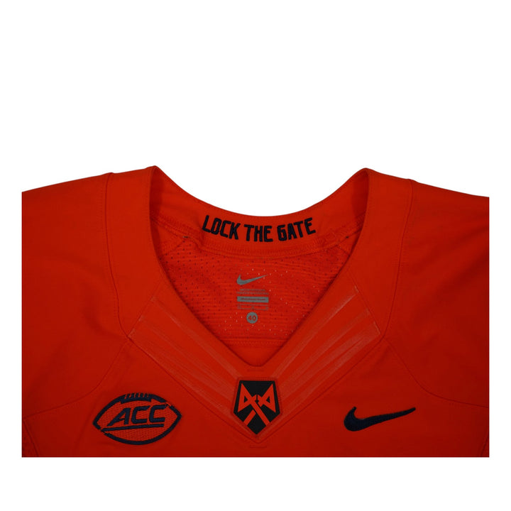 Syracuse University Game Issued #21 Home Orange Football Jersey Syracuse LOA