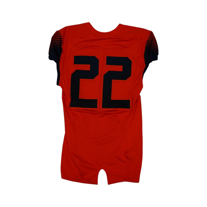 Syracuse University Game Issued #22 Home Orange Football Jersey Syracuse LOA