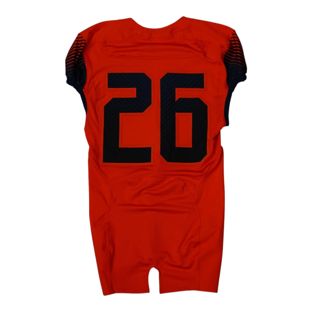 Syracuse University Game Issued #26 Home Orange Football Jersey Syracuse LOA