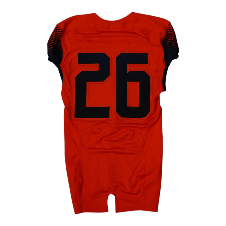 Syracuse University Game Issued #26 Home Orange Football Jersey Syracuse LOA