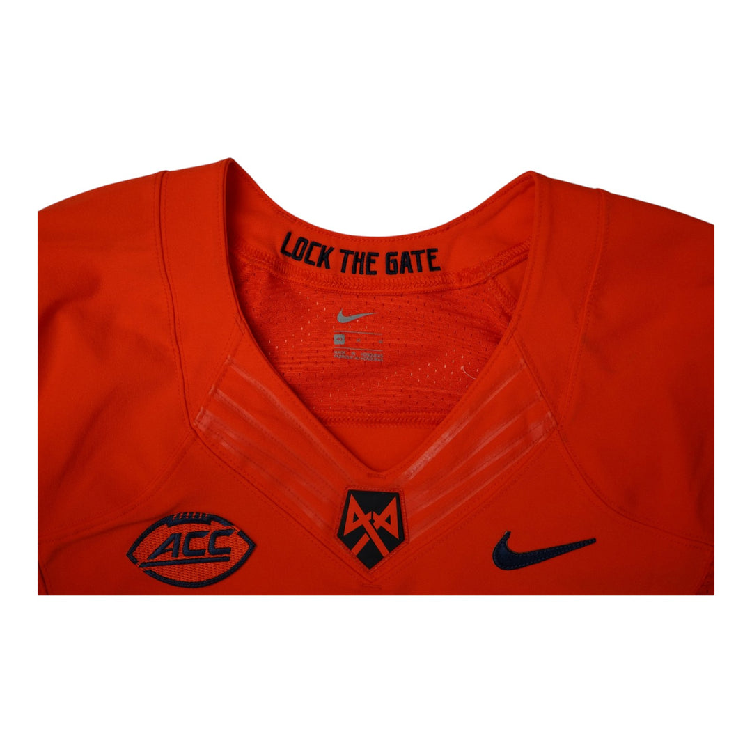 Syracuse University Game Issued #28 Home Orange Football Jersey Syracuse LOA