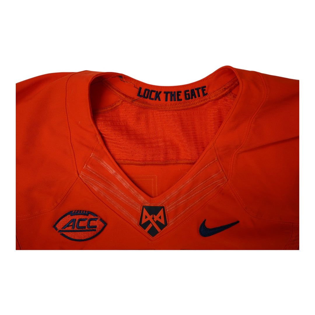 Syracuse University Game Issued #31 Home Orange Football Jersey Syracuse LOA