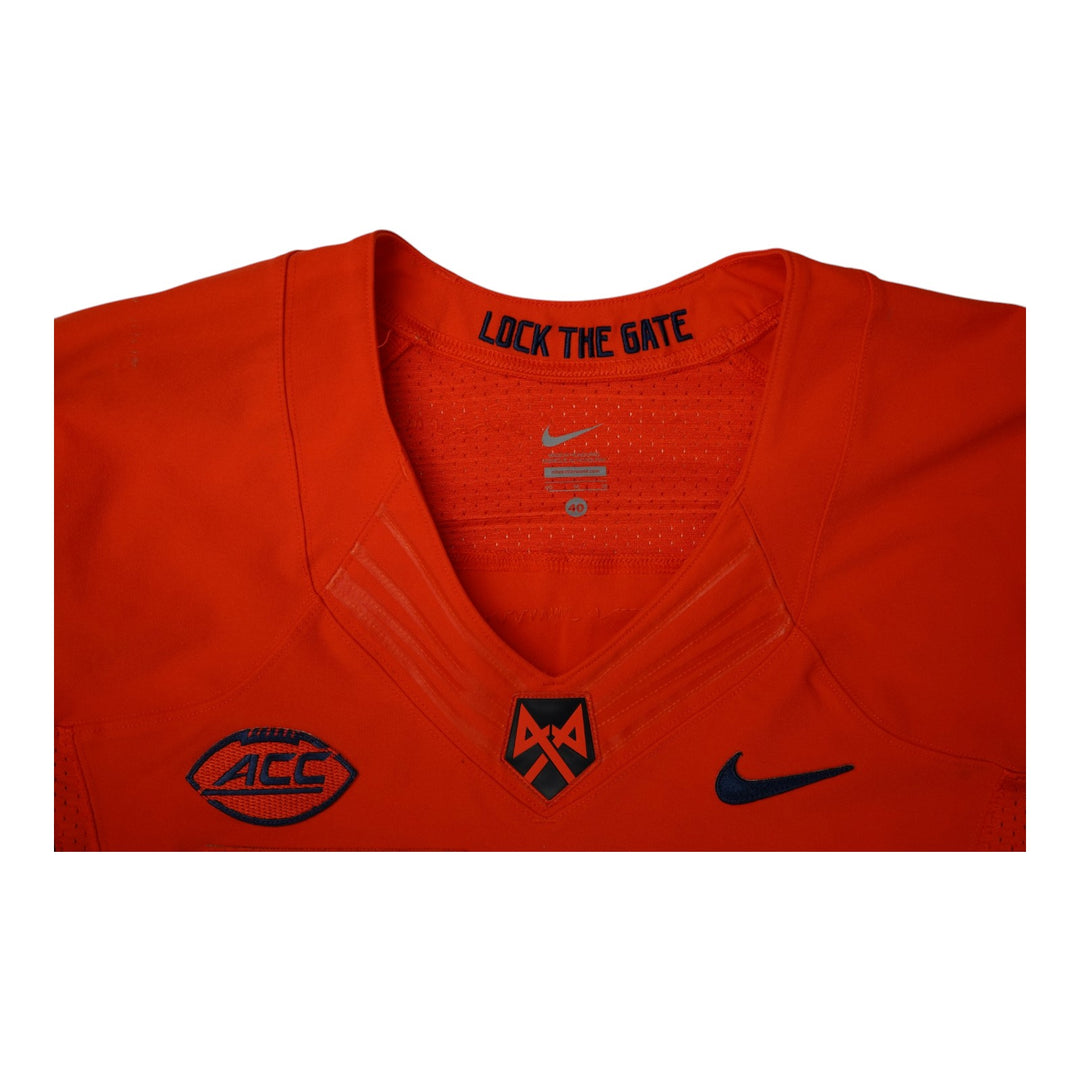 Syracuse University Game Issued #32 Home Orange Football Jersey Syracuse LOA