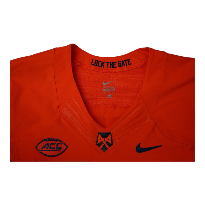Syracuse University Game Issued #32 Home Orange Football Jersey Syracuse LOA