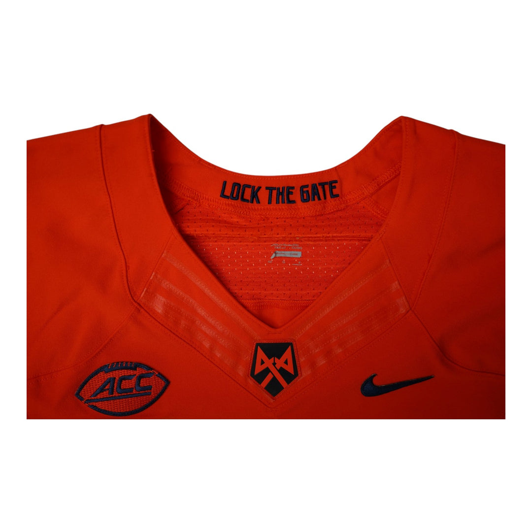 Syracuse University Game Issued #33 Home Orange Football Jersey Syracuse LOA