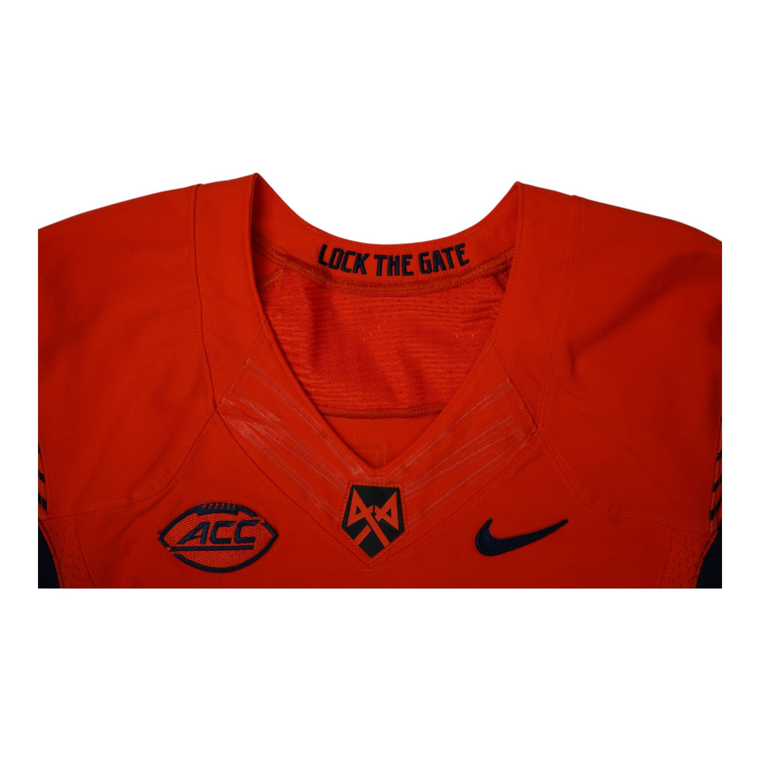 Syracuse University Game Issued #35 Home Orange Football Jersey Syracuse LOA