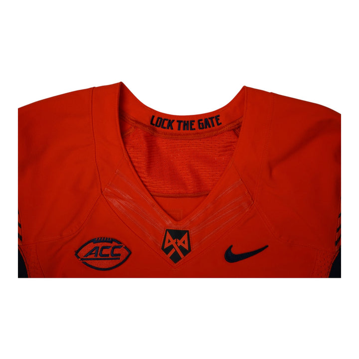 Syracuse University Game Issued #35 Home Orange Football Jersey Syracuse LOA