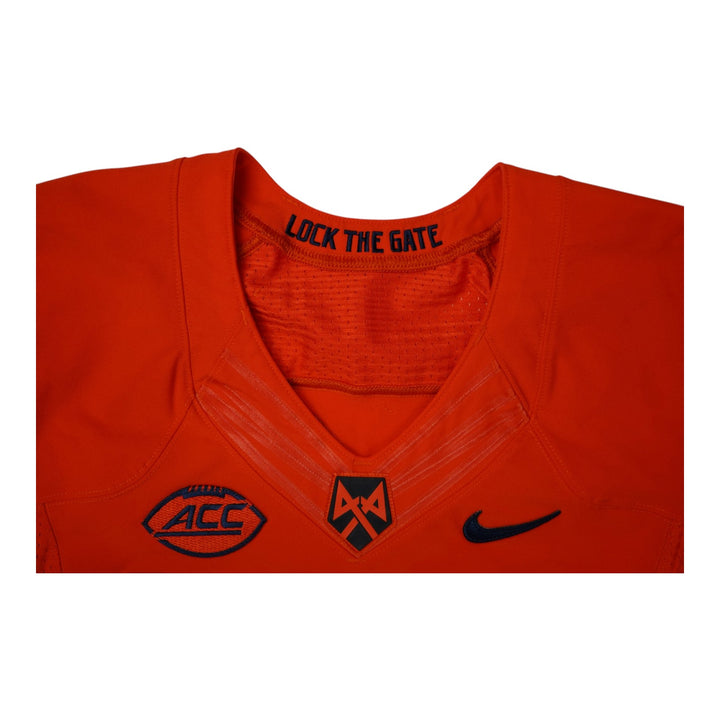 Syracuse University Game Issued #36 Home Orange Football Jersey Syracuse LOA