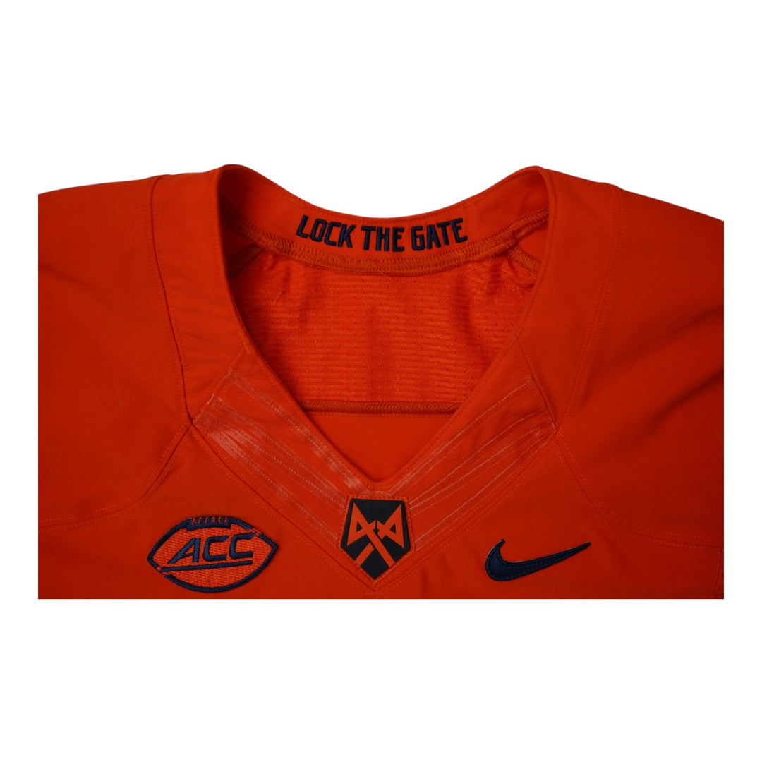 Syracuse University Game Issued #38 Home Orange Football Jersey Syracuse LOA