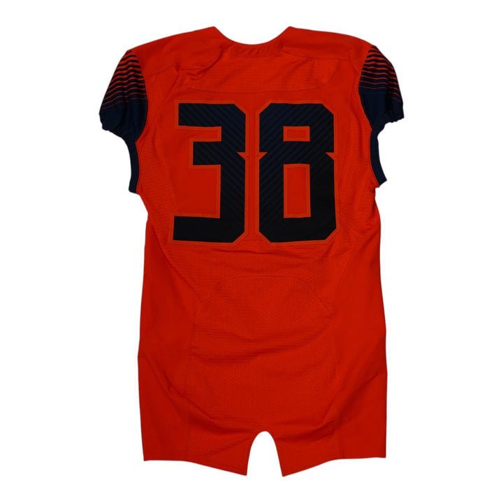 Syracuse University Game Issued #38 Home Orange Football Jersey Syracuse LOA