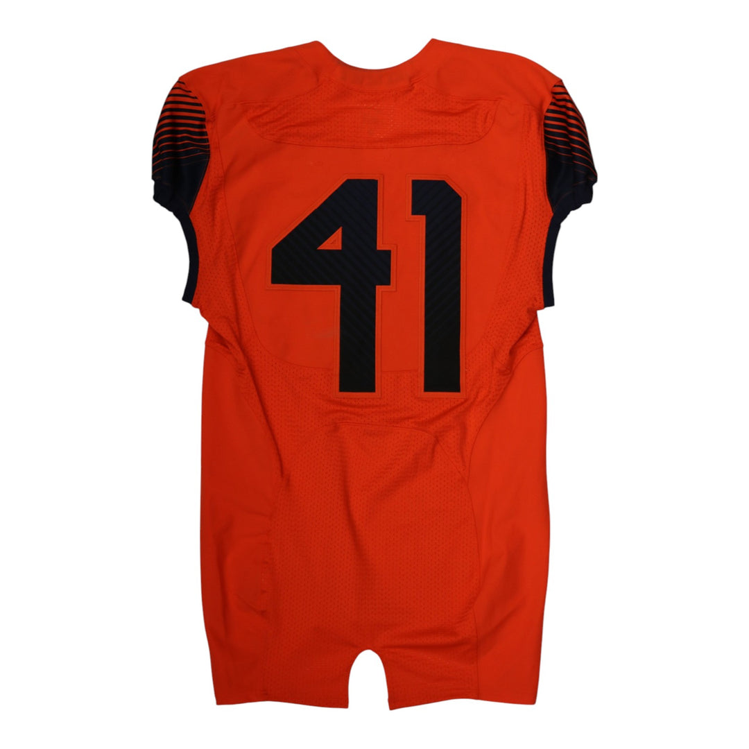 Syracuse University Game Issued #41 Home Orange Football Jersey Syracuse LOA