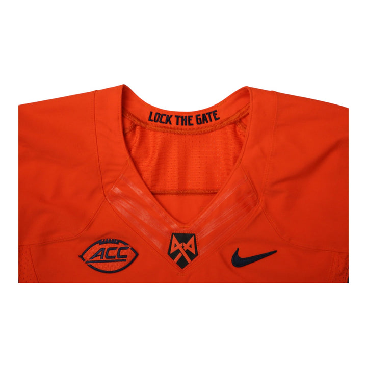 Syracuse University Game Issued #42 Home Orange Football Jersey Syracuse LOA