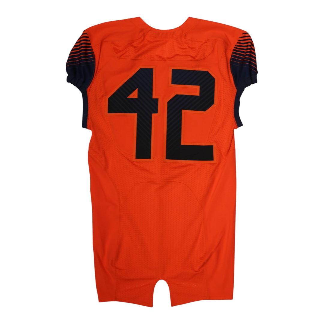 Syracuse University Game Issued #42 Home Orange Football Jersey Syracuse LOA