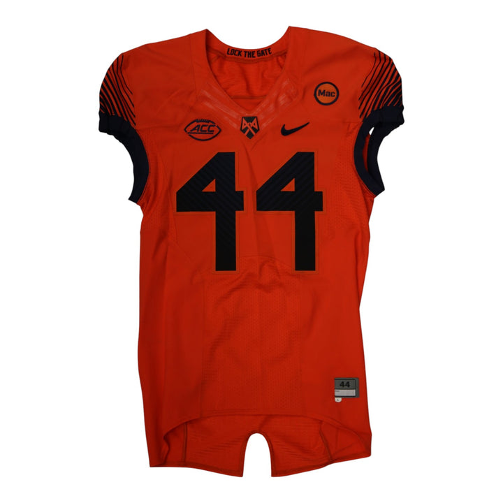 Syracuse University Game Issued #44 Home Orange Football Jersey Syracuse LOA