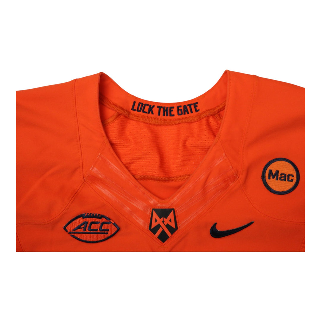 Syracuse University Game Issued #44 Home Orange Football Jersey Syracuse LOA