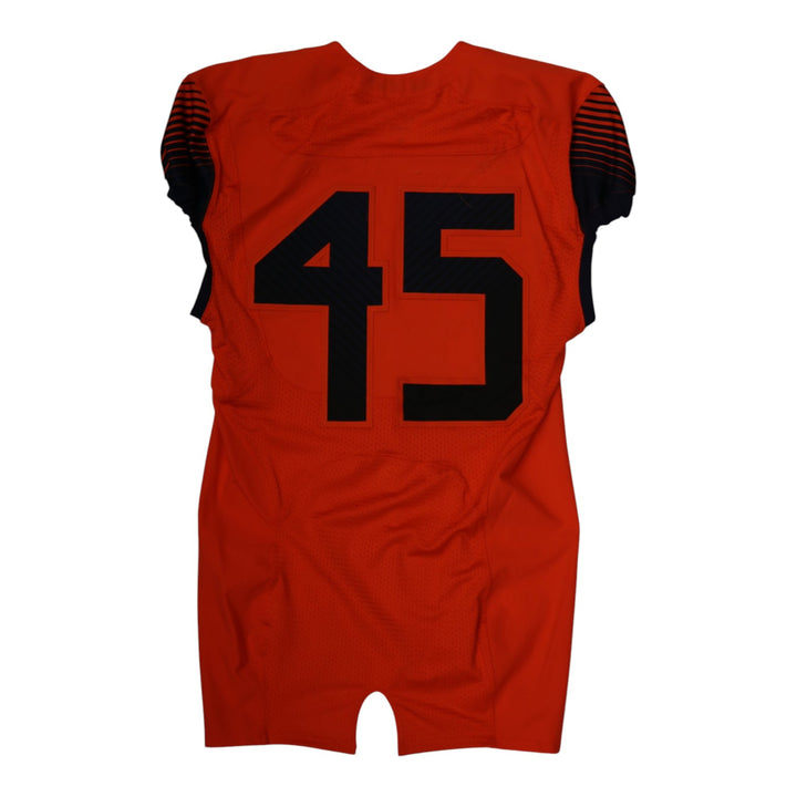 Syracuse University Game Issued #45 Home Orange Football Jersey Syracuse LOA