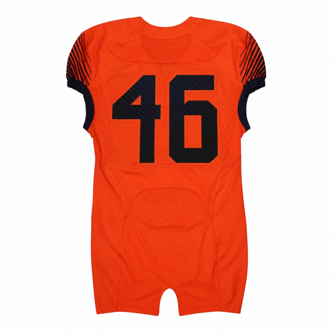 Syracuse University Game Issued #46 Home Orange Football Jersey Syracuse LOA
