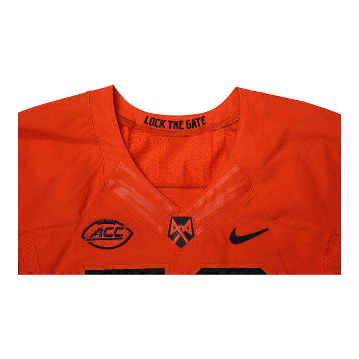 Syracuse University Game Issued #50 Home Orange Football Jersey Syracuse LOA