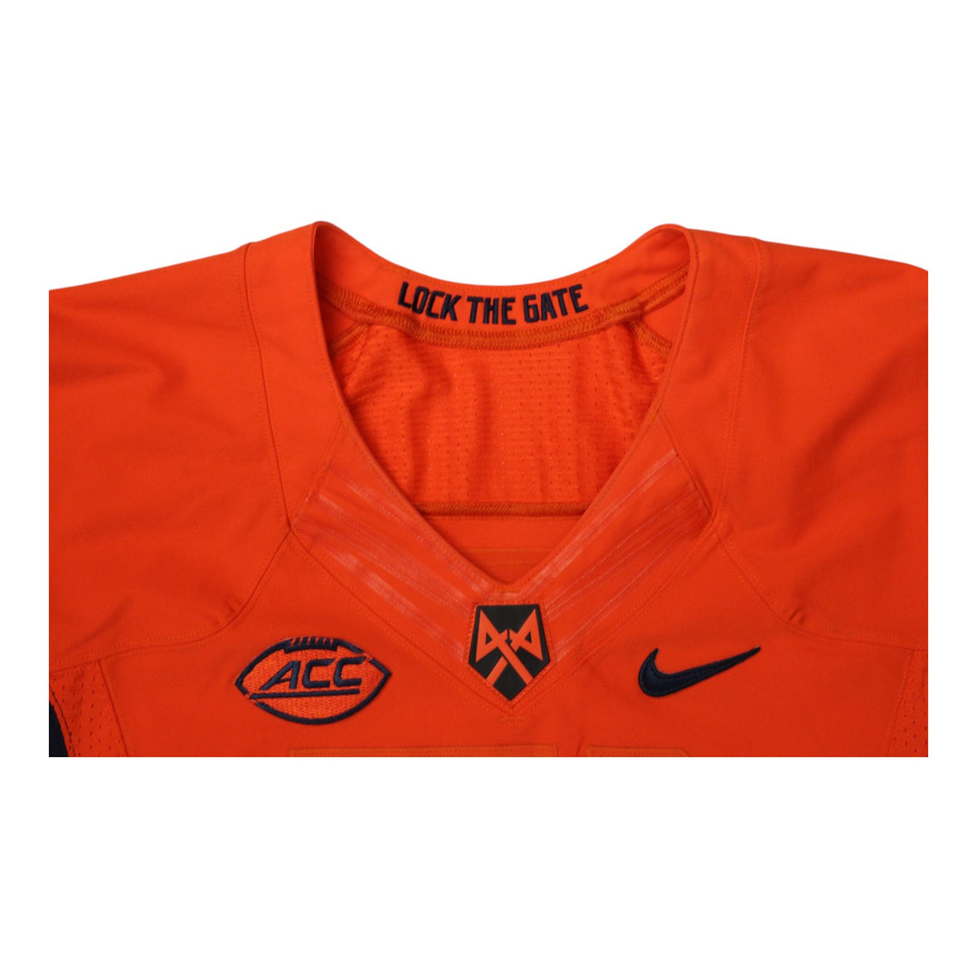 Syracuse University Game Issued #51 Home Orange Football Jersey Syracuse LOA