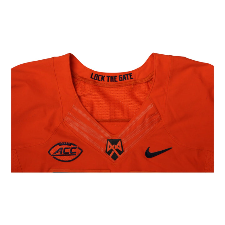Syracuse University Game Issued #59 Home Orange Football Jersey Syracuse LOA