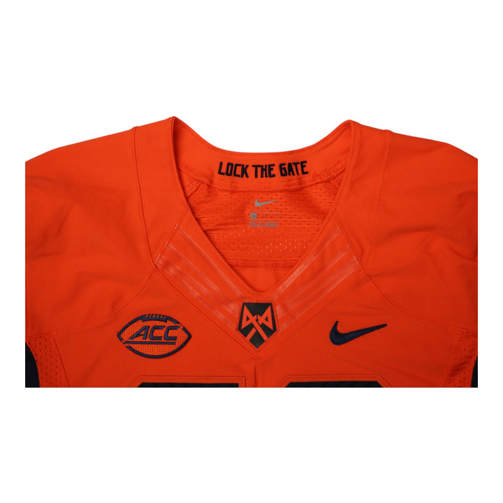 Syracuse University Game Issued #60 Home Orange Football Jersey Syracuse LOA