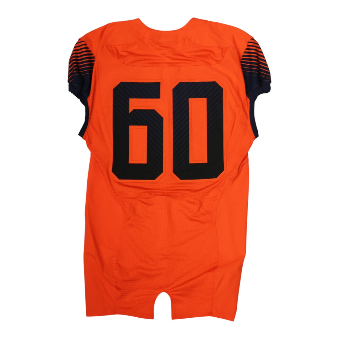 Syracuse University Game Issued #60 Home Orange Football Jersey Syracuse LOA