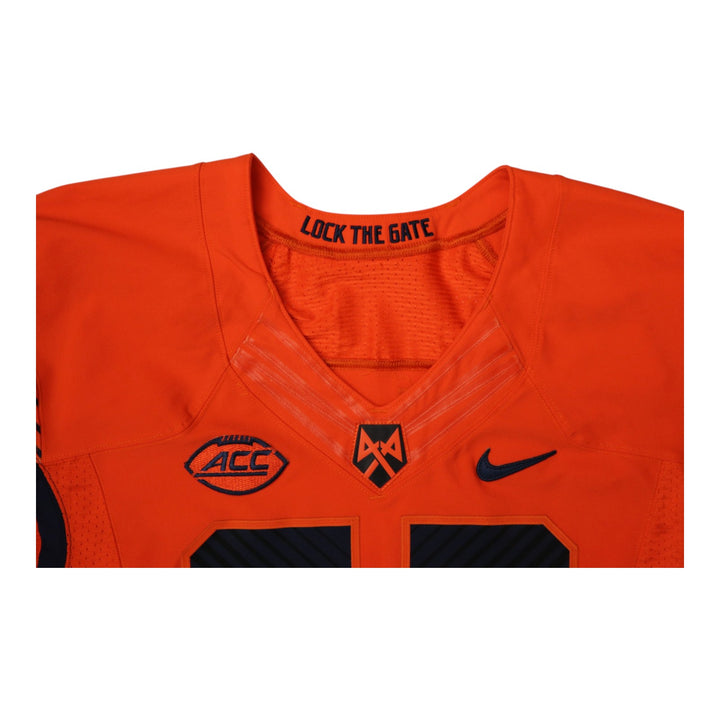 Syracuse University Game Issued #62 Home Orange Football Jersey Syracuse LOA