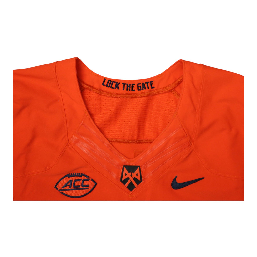 Syracuse University Game Issued #64 Home Orange Football Jersey Syracuse LOA