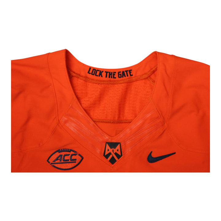 Syracuse University Game Issued #64 Home Orange Football Jersey Syracuse LOA