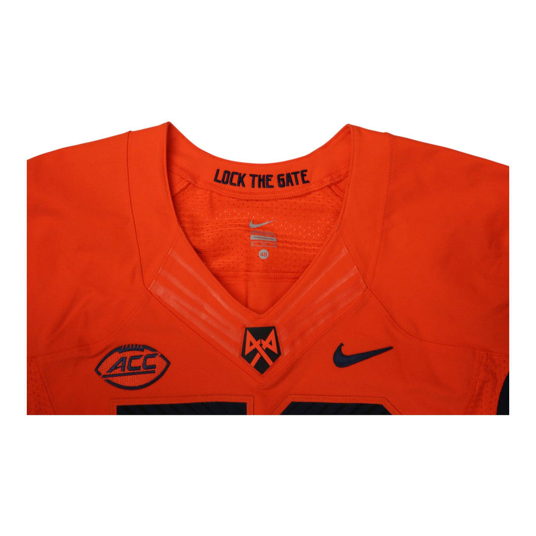 Syracuse University Game Issued #79 Home Orange Football Jersey Syracuse LOA