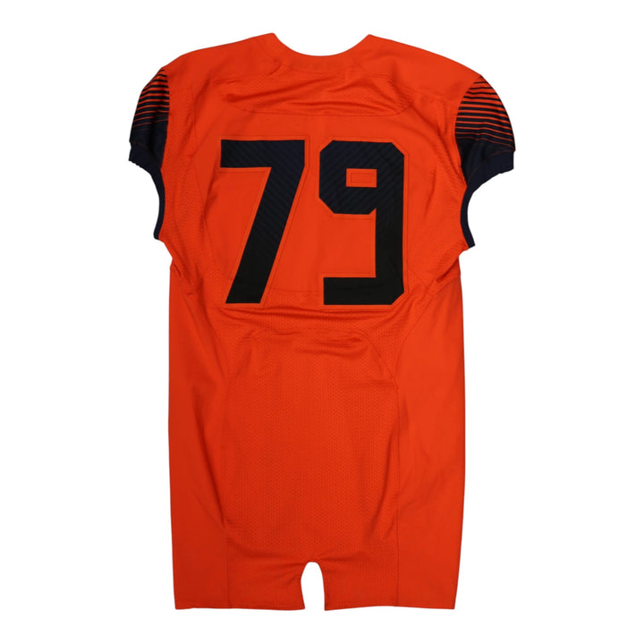 Syracuse University Game Issued #79 Home Orange Football Jersey Syracuse LOA