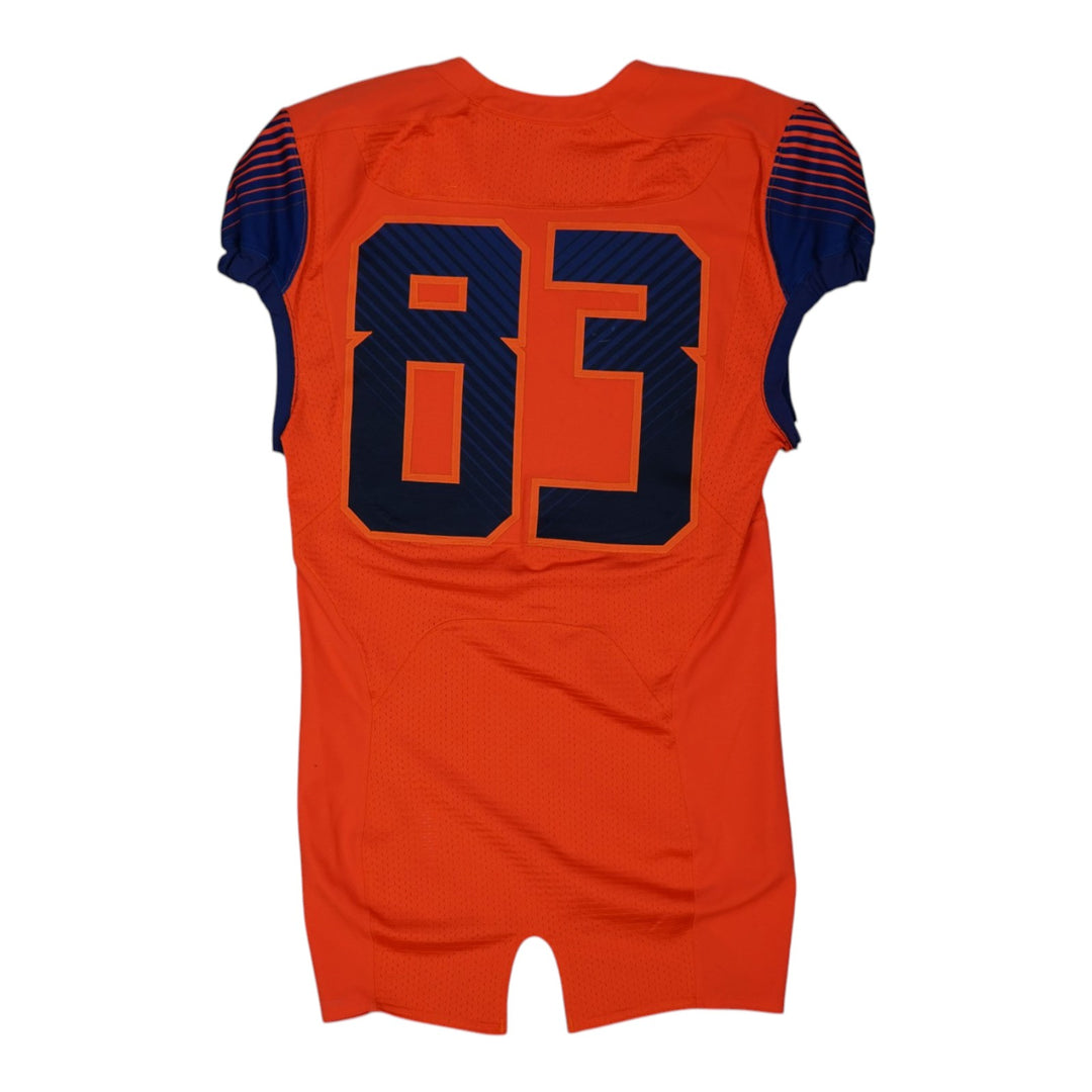Syracuse University Game Issued #83 Home Orange Football Jersey Syracuse LOA