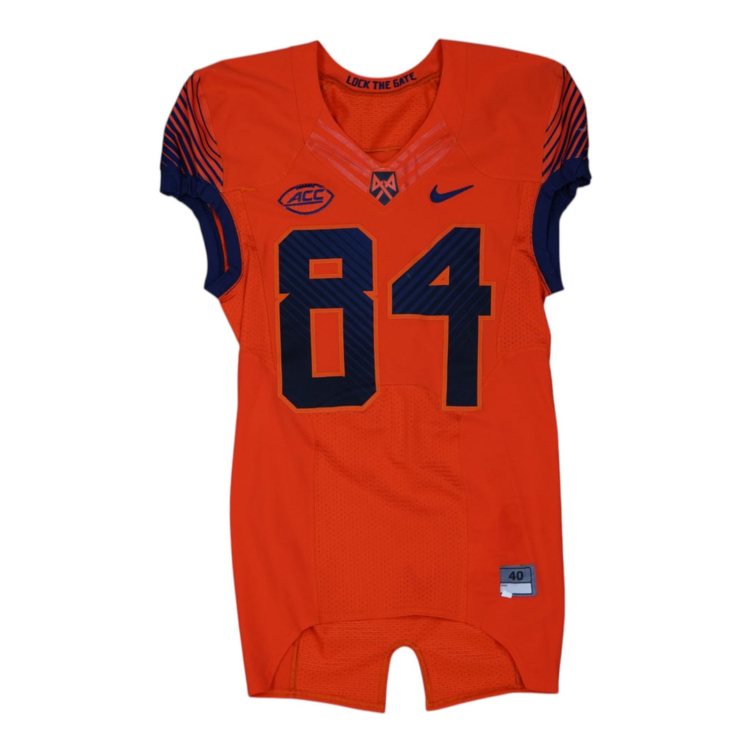 Syracuse University Game Issued #84 Home Orange Football Jersey Syracuse LOA