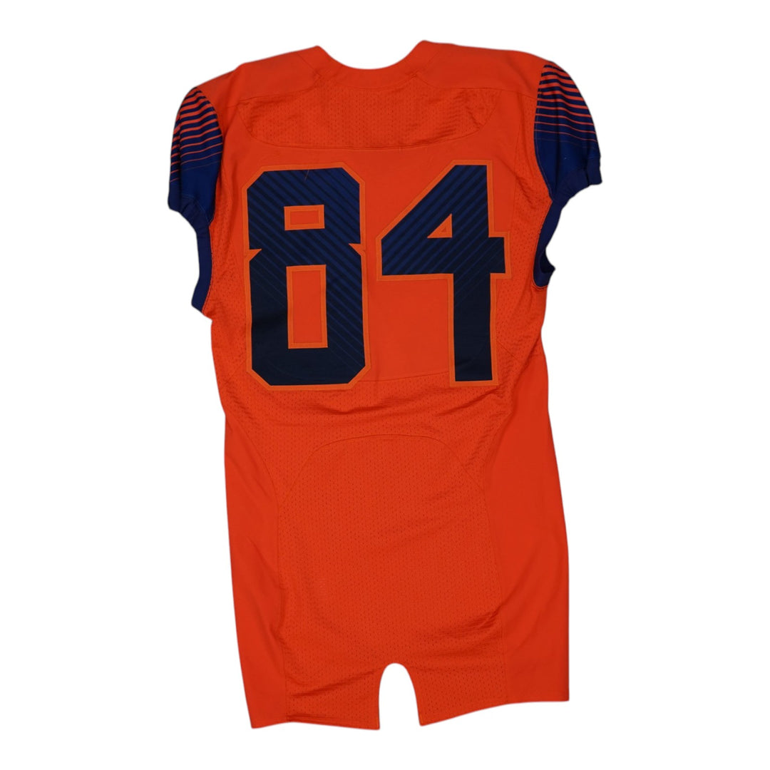 Syracuse University Game Issued #84 Home Orange Football Jersey Syracuse LOA