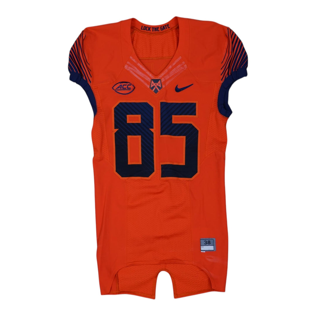 Syracuse University Game Issued #85 Home Orange Football Jersey Syracuse LOA