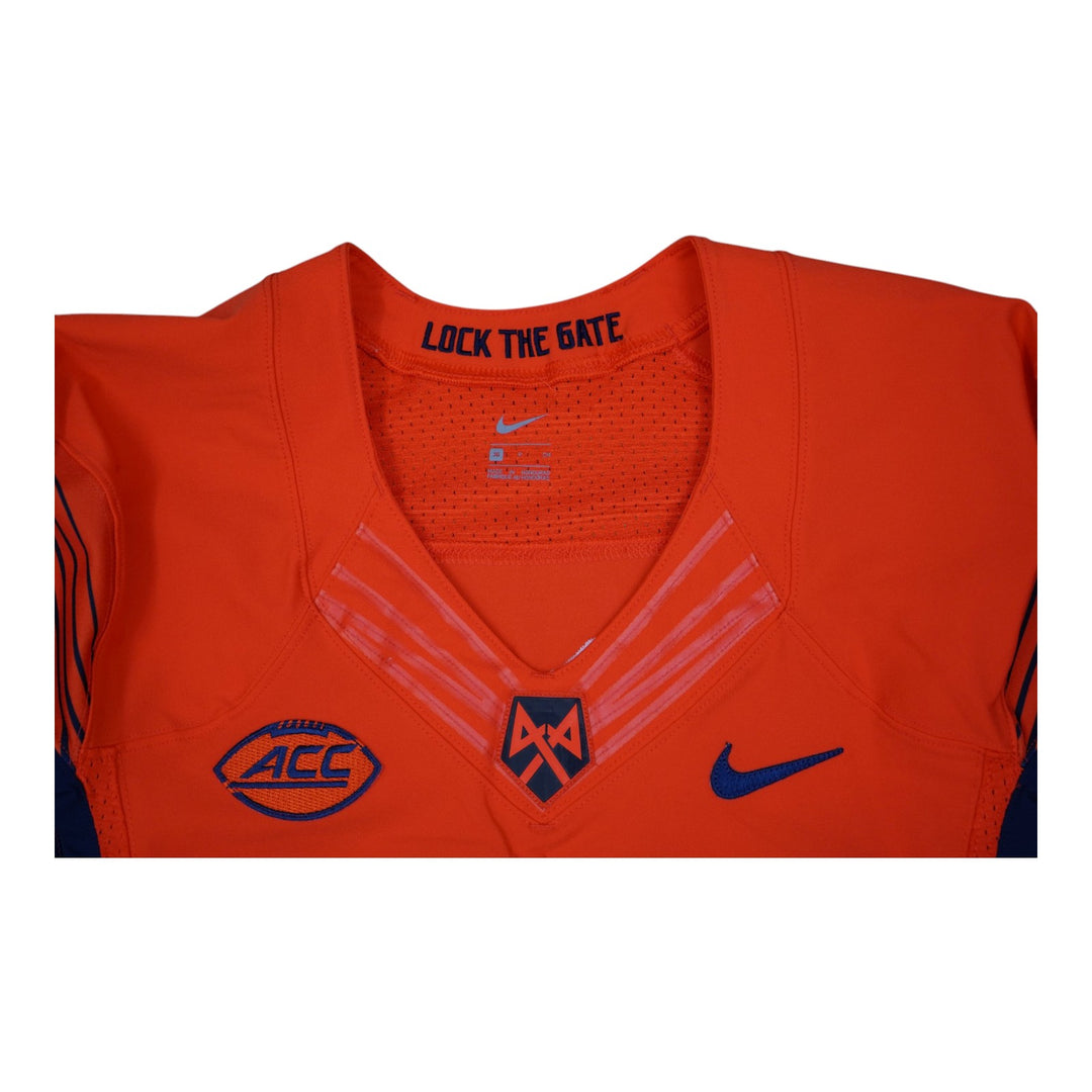 Syracuse University Game Issued #87 Home Orange Football Jersey Syracuse LOA