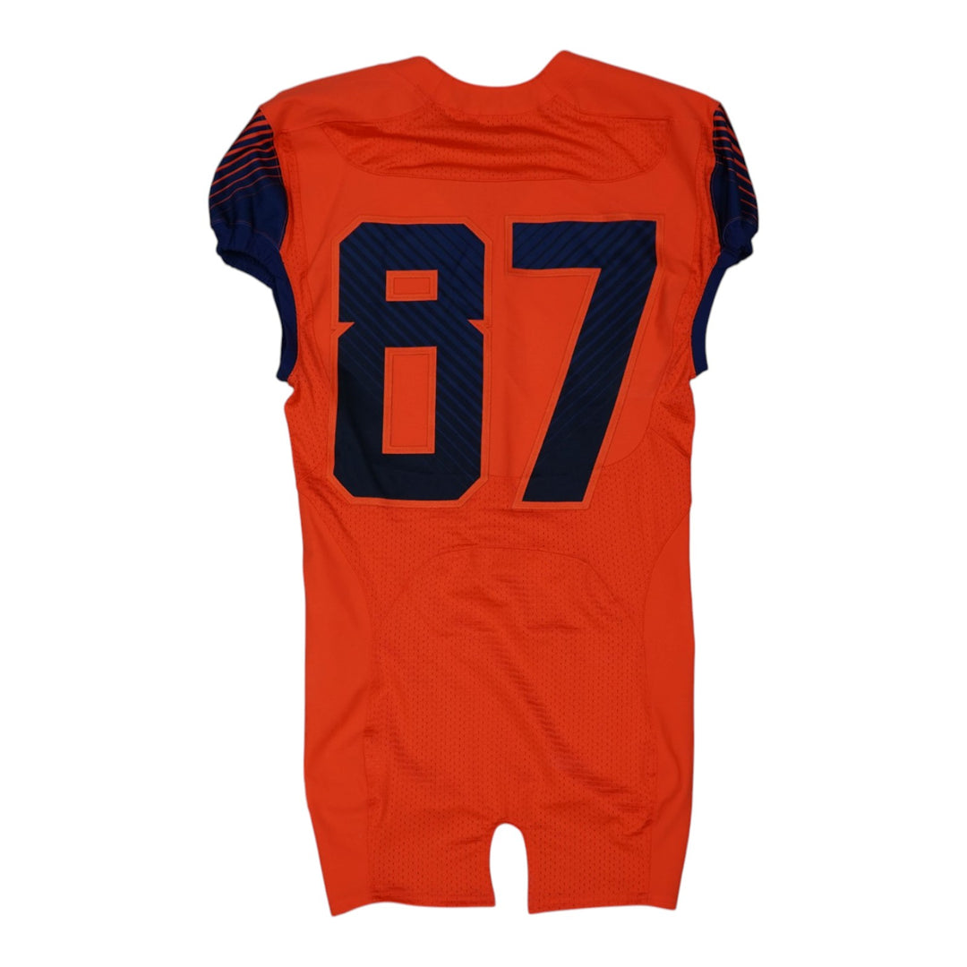 Syracuse University Game Issued #87 Home Orange Football Jersey Syracuse LOA