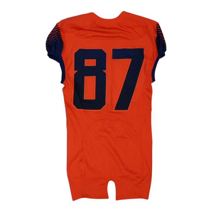 Syracuse University Game Issued #87 Home Orange Football Jersey Syracuse LOA