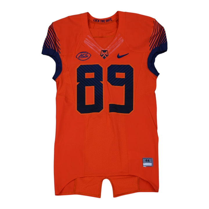 Syracuse University Game Issued #89 Home Orange Football Jersey Syracuse LOA