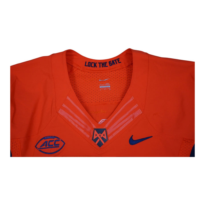 Syracuse University Game Issued #91 Home Orange Football Jersey Syracuse LOA