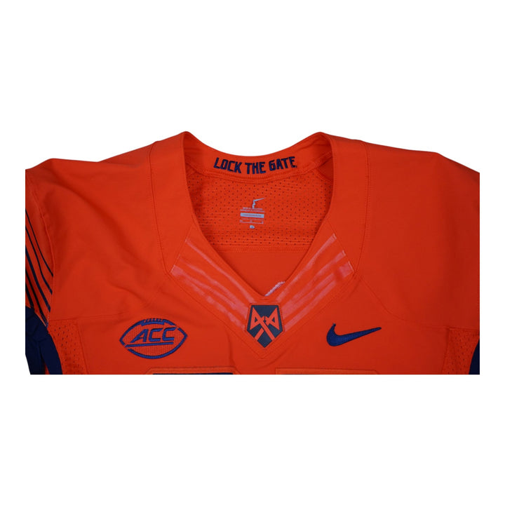 Syracuse University Game Issued #92 Home Orange Football Jersey Syracuse LOA